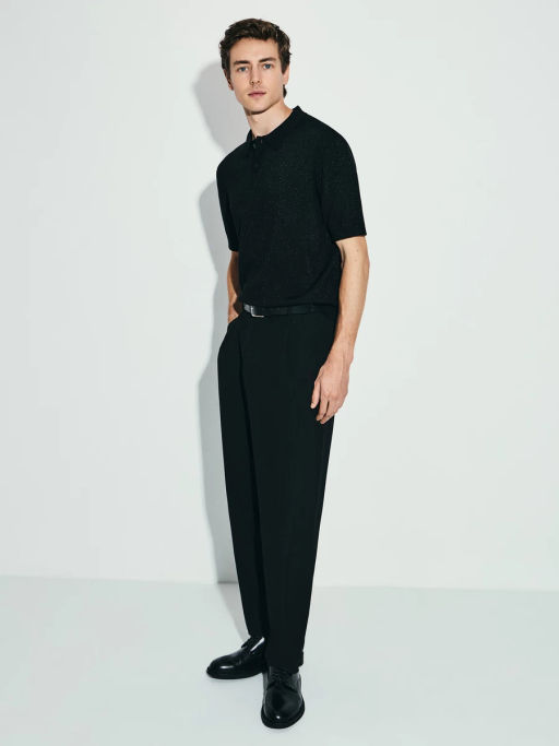 Джемпер поло с металлизированной нитью / Zarina