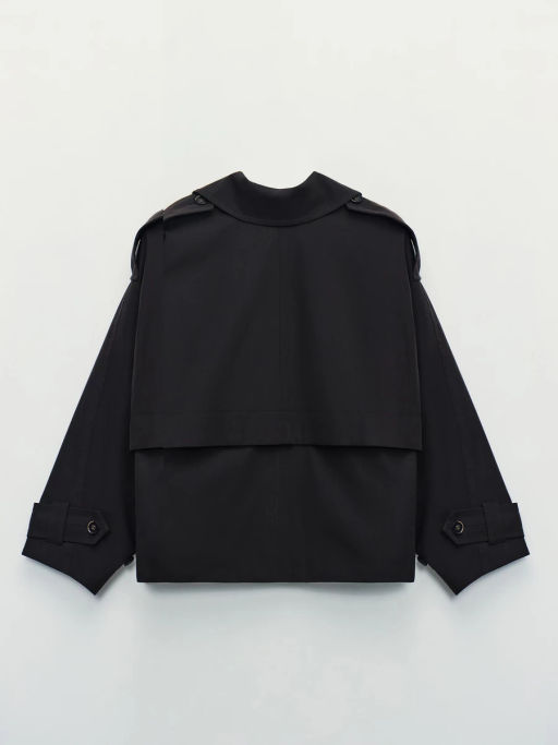 Двубортный укороченный тренч ZR2604102214-27 / Zarina  фото 9