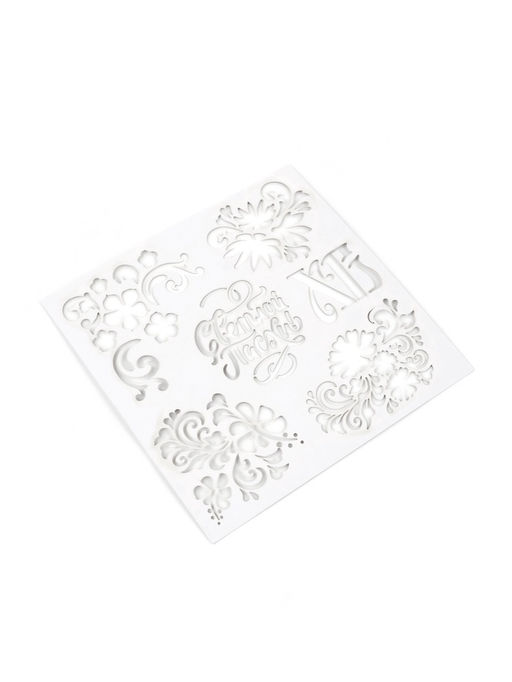 Цена за 2 шт. Трафарет для украшения пасхальной выпечки в наборе с топперами Мира и тепла