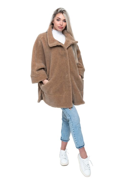 ПОНЧО WOOL CAMEL цвет Кемел (р. 40-58)