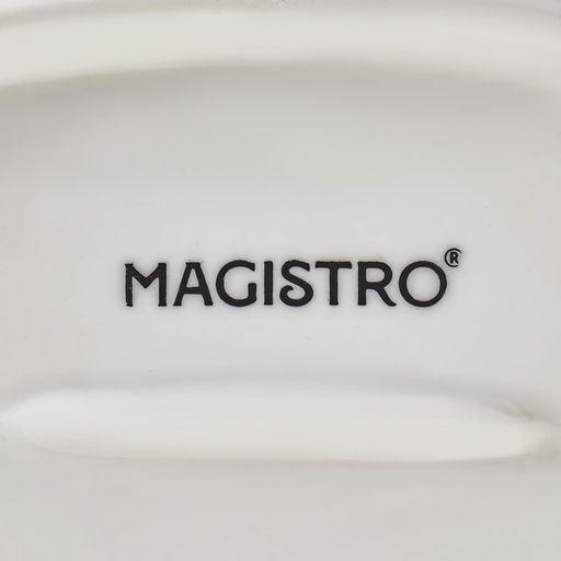 Блюдо овальное Magistro «Лакомка», 20×13,5×1,5 см, фарфор, цвет белый