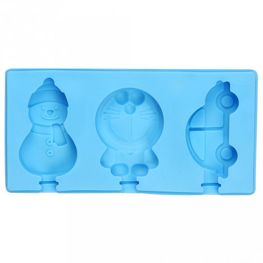 Форма силиконовая для замораживания фруктового льда/мороженого "Ассорти-3" 18х9х2см, цвета микс (Китай)