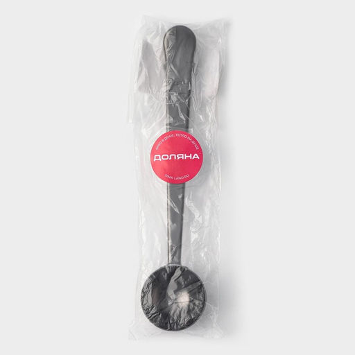 Цена за 2 шт. Ложка для кофе Доляна Aroma, 15 мл, с зажимом, нержавеющая сталь, чёрная