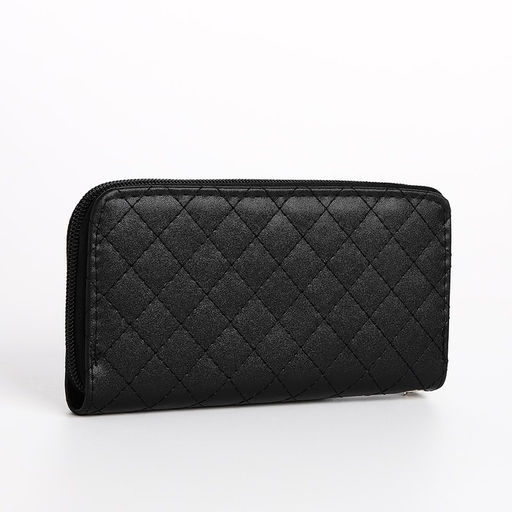 Кошелёк на молнии, цвет чёрный - Simaland фото 2