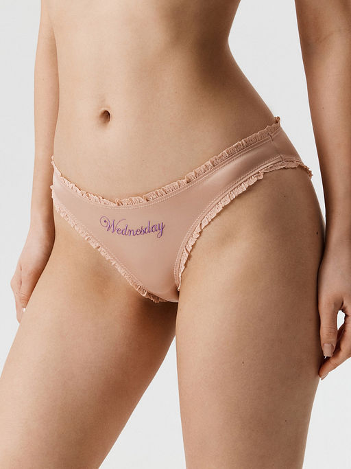 Infinity / Трусы женские в наборе из 5 шт. Selia черный с бежевым - Infinity Lingerie фото 4