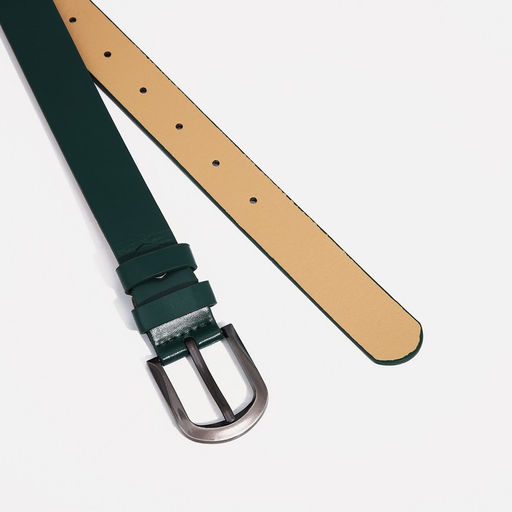 Ремень женский, ширина 2,7 см, винт, пряжка металл, цвет зелёный - Simaland фото 2