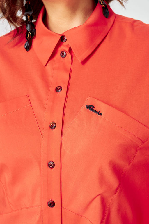 Рубашка EVA GRANT 7319 коралл