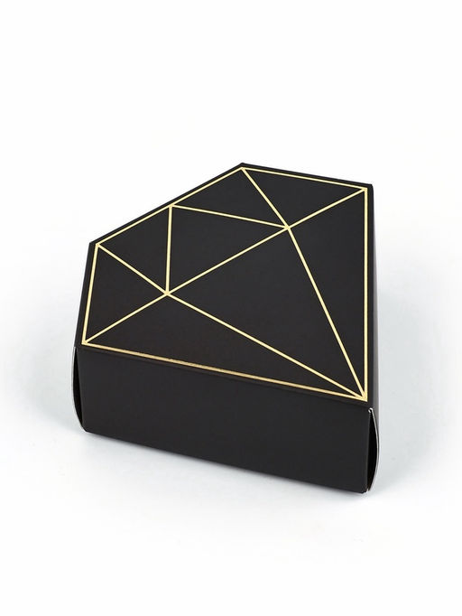 Цена за 5 шт. Коробка подарочная под бижутерию «Чёрная, тиснение», 10×9×3.5 см