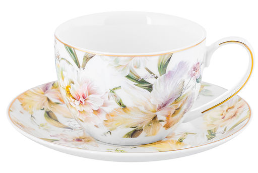 Чайная пара 2 пр. 250 мл 12,5*9*6,5 см "Корнелия", NEW BONE CHINA