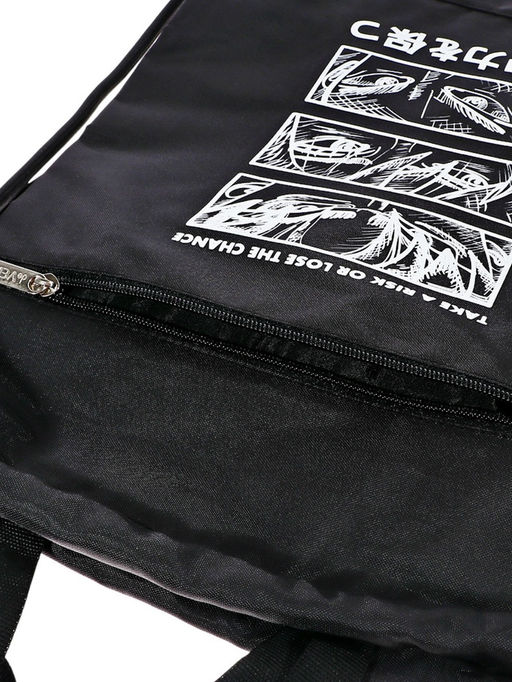 Мешок для обуви deVENTE на шнурке, с принтом, размер 46×1×33 см, чёрный