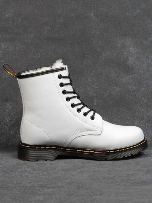 04-MB6021-2 WHITE Ботинки зимние женские (натуральная кожа, натуральный мех) - Фабричный китай фото 23