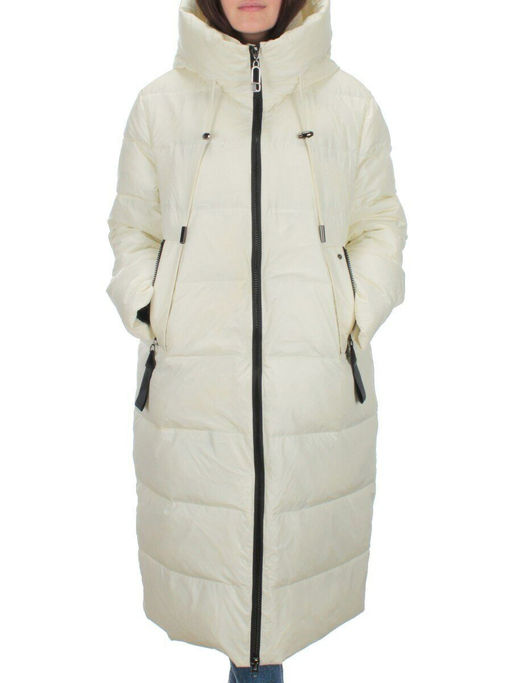 H-2208 WHITE Пальто зимнее женское (200 гр .холлофайбер) - Fashion фото 2