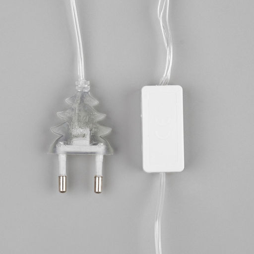 Гирлянда - нить, 5 м с насадками Клубки летние, IP20, прозрачная нить, 20 LED, свечение тёплое белое, 220 В - Luazon lighting фото 6