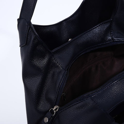 Сумка-мешок на молнии, цвет синий - Simaland фото 5