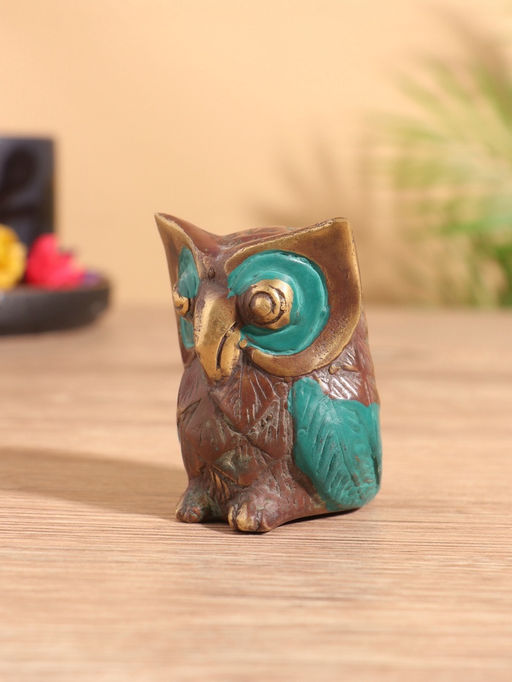 Сувенир «Совёнок», 5×6×6 см, бронза