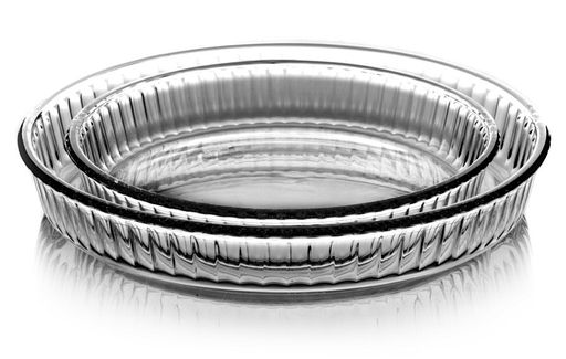 BORCAM Набор посуды для СВЧ 2 предм. (кругл. рифлен, d25+d32) арт.159022SL (1017167)