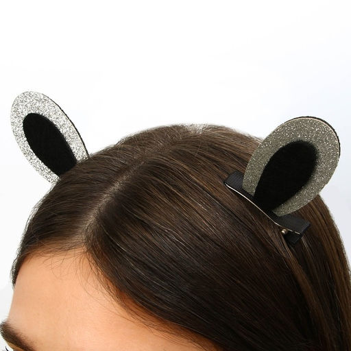 Заколки-ушки для волос Девчуля, ушки зайки, 1 х 5 х 9 см