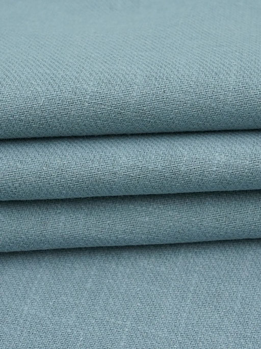 Конопля с хлопком-диагональ цв.Св.бирюзово-серый, ш.1.4м, конопля-80%, хлопок-20%, 246гр/м.кв - Купава фото 2