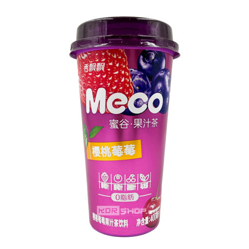 Напиток фруктовый чай Улун со вкусом вишни-черники-клубники MECO, Китай, 400 мл Акция