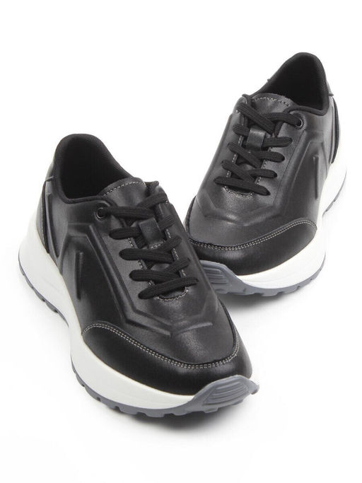 03-A9043-1 BLACK Кроссовки женские (натуральная кожа)
