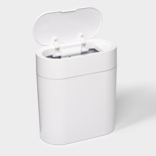 Ведро для мусора сенсорное SAVANNA, 9 л, белое  фото 3