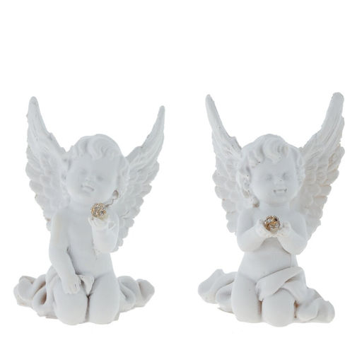 Фигурка декоративная "Ангел", L6,5 W5 H9 см, 2в.