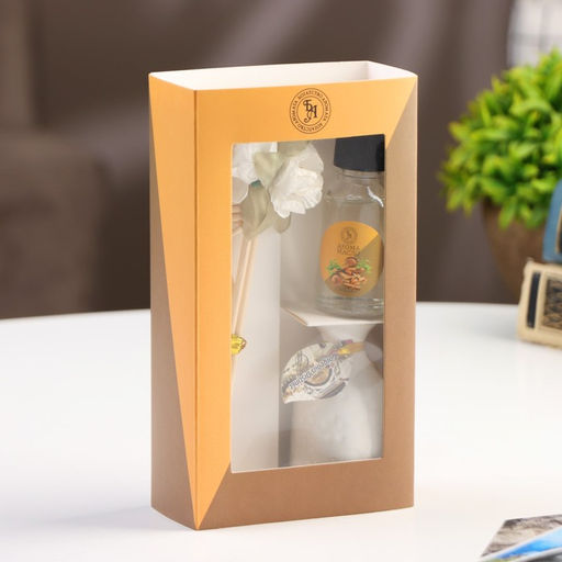 Набор подарочный с диффузором Ваза с цветком сандал, Богатство Аромата  фото 7