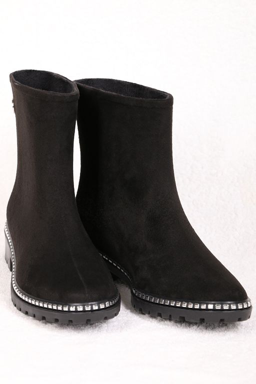 Сапоги резиновые черные стильные