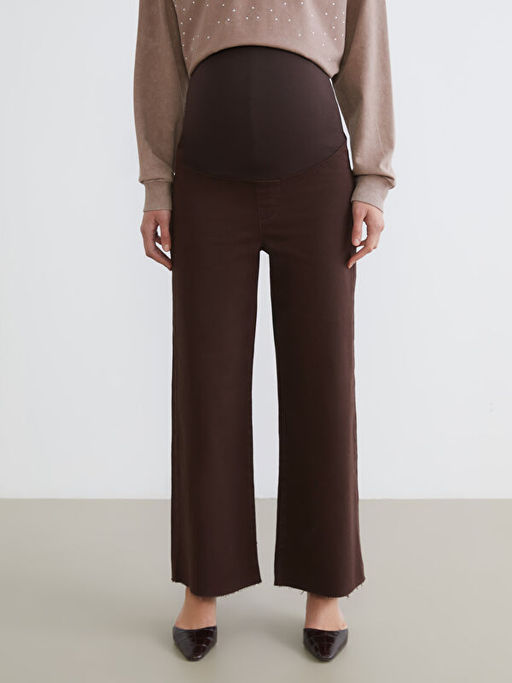 Kar?n Panelli Wideleg Hamile Jean Pantolon