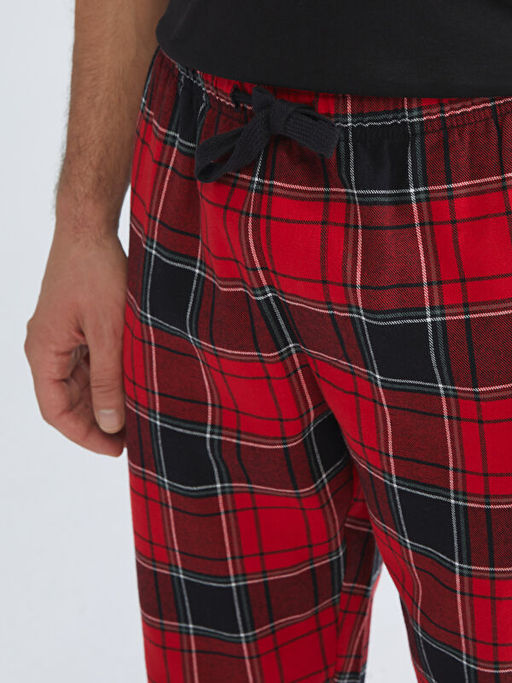 Standart Kal?p Ekose Erkek Pijama Alt