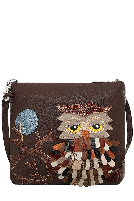 Сумка с аппликацией ДС-310-92 мокко - Protege фото 2