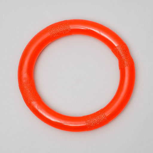 Игрушка Кольцо большое, 14 см, каучук, красная - Пижон фото 2