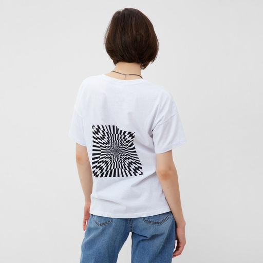 Футболка женская MINAKU Abstraction, белая, размер 48
