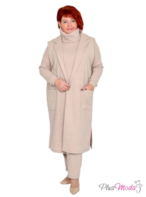 Жилет Модель №1433 размеры 44-84 - Plusmoda фото 3