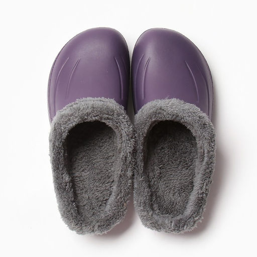 Галоши-сабо женские утепленные «Монтана» цвет баклажан, размер 41