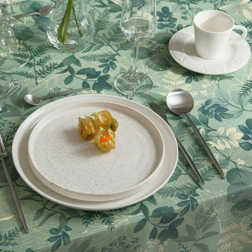 Скатерть Доляна Лесная прохлада 146х220 см, 50% хл, 50% пэ, рогожка 158 г/м2  фото 4