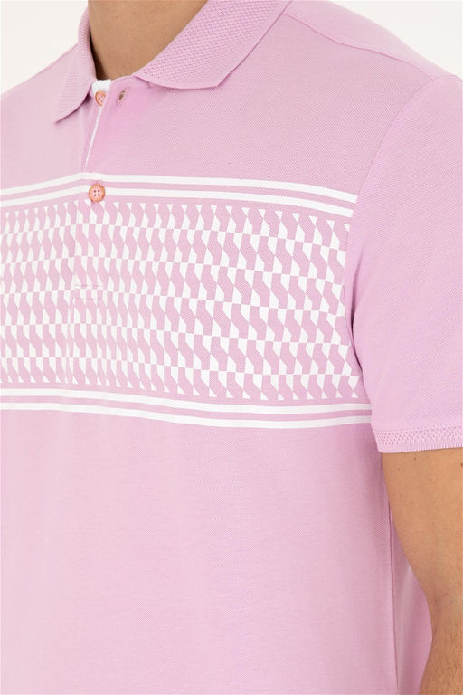 U. S. Polo Assn / Мужская розовая футболка - U.s. polo assn фото 7