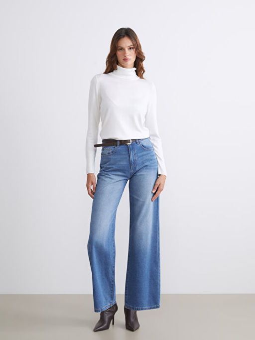 Bal?k?? Yaka Kad?n Triko Kazak