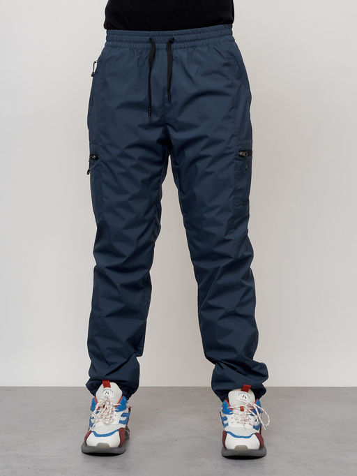 Брюки утепленный мужской зимние спортивные синего цвета 21135S - Colannia фото 13