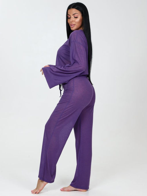 006 Пижама брюки (Фиолетовый) - А-дина фото 4