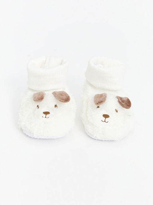 K?pek G?r?n?ml? Erkek Bebek ?orapl? Ev Ayakkab?s? - Waikiki фото 3