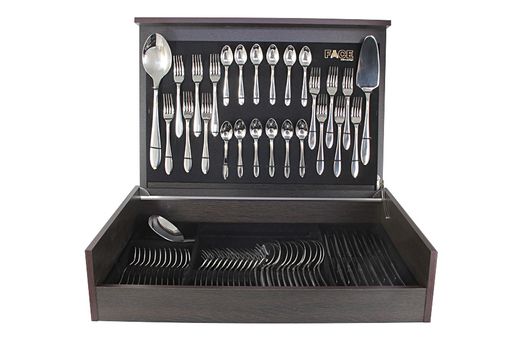 Набор столовых приборов Julia Gold, 12 персон, 75 предметов - Face фото 3