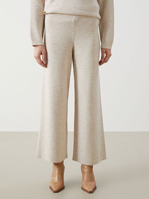 Beli Lastikli Geni? Pa?a Kad?n Triko Pantolon