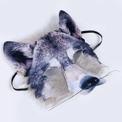 Маска карнавальная «Волк с мехом»