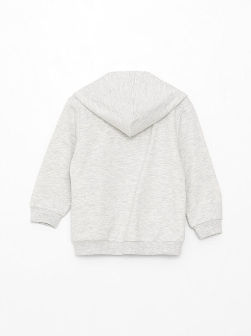 Kap??onlu Uzun Kollu Bask?l? K?z Bebek Fermuarl? Sweatshirt - Waikiki фото 2