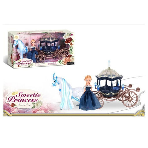 Карета с лошадкой и куклой (3110712) в коробке 42*15,5*23см