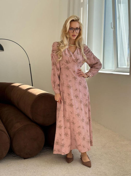 Платье #КТ6858 (1), пудровый - Dommod фото 6