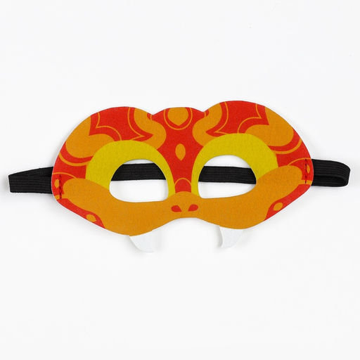 Карнавальный набор «Прикольная Змея», накидка, маска, красный