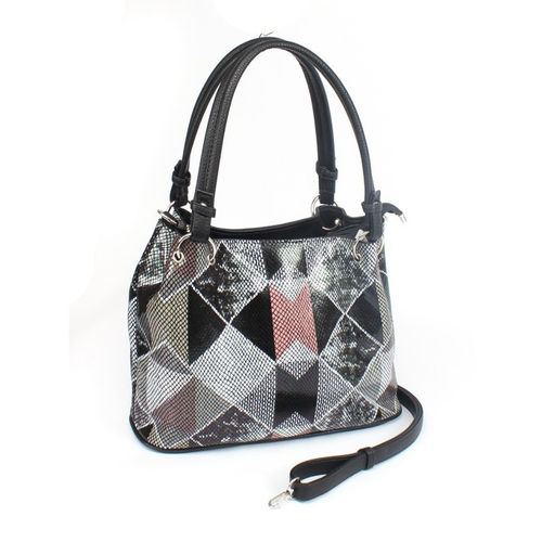 Сумка женская натуральная кожа ADEL-319 (отделка ИСК/КОЖА), 1 отд, плечевой ремень, мозаика 259136