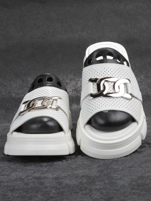 08-PEY148-1 WHITE Босоножки женские (натуральная кожа) - Фабричный китай фото 8